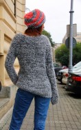 OFERTA PROMO : Pulover 'Cozy Grey" by JukaFashion.ro cod 01001 - Img 5