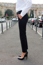 pantaloni dama conici stofa clasic bumbac femei