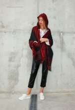 poncho dama cardigan