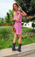 Rochie  "Hippie" Pink by JukaFashion.ro cod 75B - Img 6