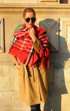 *Sal Esarfa Pashmina "British" Red Edition by jukafashion.ro cod PRM4 - Img 3