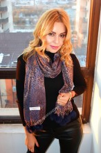 *Sal Esarfa Pashmina "Motivi" Purple by jukafashion.ro (2018) - Img 1