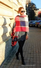 *Sal Esarfa Dama PREMIUM "London" Marine (2018) - Img 3