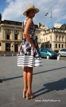 Set Dama  "Coquette" Black&White by JukaFashion.ro cod 206B - Img 4