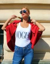 Cardigan 'Bolero" Rosu Glitter by JukaFashion.ro (2018) - Img 3