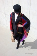 Poncho Dama "British" Negru by JukaFashion.ro (2018) - Img 1
