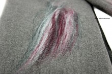 Sal Esarfa Dama PREMIUM "Noor" Grey by jukafashion.ro cod PRM39 - Img 2