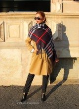 *Sal Esarfa Pashmina "British" Blue Edition by jukafashion.ro cod PRM1 - Img 3