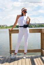 Salopeta Dama "Miko" White by JukaFashion.ro (2018) - Img 5