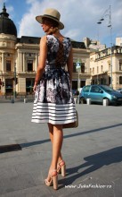 Set Dama  "Coquette" Black&White by JukaFashion.ro cod 206B - Img 5