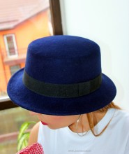 Palarie Dama "Hipster" Dark Marine by JukaFashion.ro (2018) - Img 3