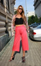 *Pantaloni Dama "Summer Mood" Fucsia  by JukaFashion.ro cod H66 - Img 2