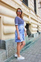Rochie  Dama "Bloom" Marine by JukaFashion.ro cod C556 - Img 4
