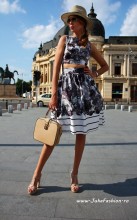 Set Dama  "Coquette" Black&White by JukaFashion.ro cod 206B - Img 6