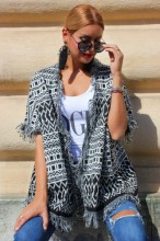 Cardigan 'Azteca" Black by JukaFashion.ro (2018) - Img 1