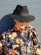 palarie femei fedora fetru dama 