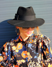 palarie femei fedora fetru dama 