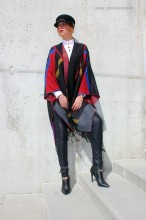 Poncho Dama "British" Negru by JukaFashion.ro (2018) - Img 5