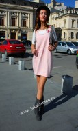 Sarafan Bumbac "Nadia" Pink by JukaFashion.ro cod 8888B - Img 2
