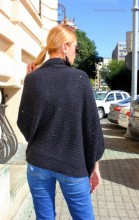 Cardigan 'Bolero" Negru Glitter by JukaFashion.ro (2018) - Img 3
