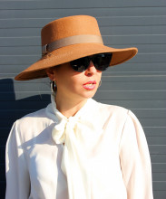 palarie femei fedora fetru dama 