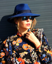 palarie femei fedora fetru dama 