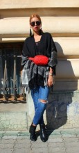 Poncho Dama "Boho" Negru by JukaFashion.ro (2018) - Img 2