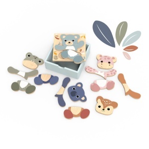 Puzzle din lemn Mix & Match, Speedy Monkey