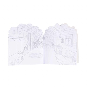 Carte de colorat cu stickere Marea familie, Moulin Roty - Img 5
