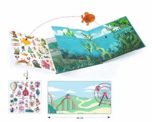 DJ08953-Planse cu stickere repozitionabile Aventuri pe mare, Djeco