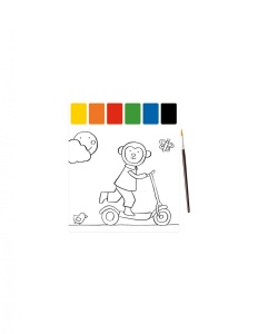 Planse preilustrate pentru pictura Vehicule, Moulin Roty - Img 4