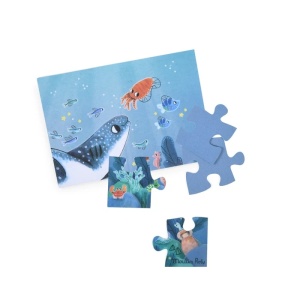 MR_676441-Puzzle pentru copii cu temă subacvatică fosforescent, Moulin Roty
