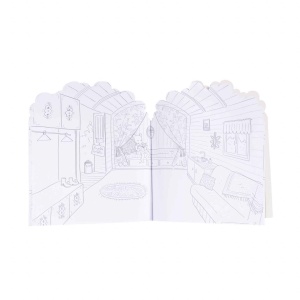 Carte de colorat cu stickere Marea familie, Moulin Roty - Img 2