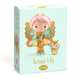 Figurină Tinyly Hortense cu aripi aurii și companion Fly