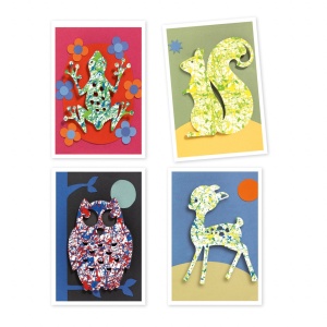 DJ09686-Planse originale obtinute prin pictura cu bile din sticla Animale, Djeco