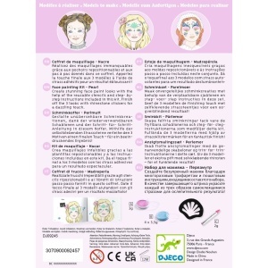 Set machiaj față pentru copii 4–7 ani: 3 look-uri (fluture, zână, sirenă)