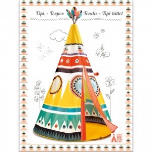 DD04491-Cort usor de asamblat Teepee, Djeco