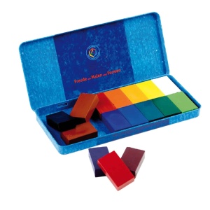 Cuburi cerate Stockmar set de 16 buc, in cutie metalica