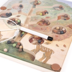 Joc magnetic de tip labirint, în formă de copac