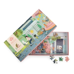 MR_642442- Puzzle cu scerna panoramica Paris 350 de piese, Moulin Roty