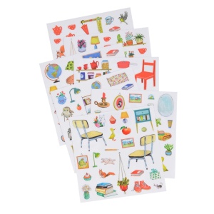 Carte de colorat cu stickere Marea familie, Moulin Roty - Img 6