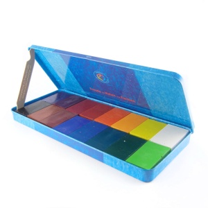 Cutie metalică Stockmar cu 16 blocuri de ceară colorate