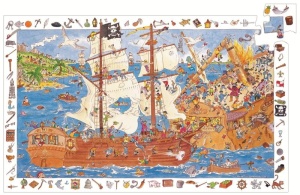 DJ07506-Puzzle observatie Pirati pe mare, Djeco
