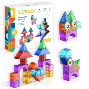 Set magnetic de construit Cubixx, 22 piese