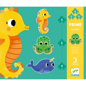 DJ07144-Set Puzzle-uri evolutive 2 ani Ocean, Djeco
