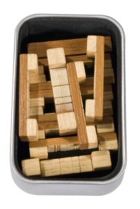 Fr_17322-Joc logic IQ 3D puzzle in cutie metalica, Fridolin