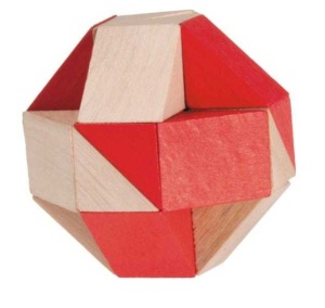 Fr_17307-Test IQ Puzzle 3D din lemn de bambus, Fridolin