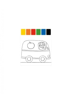 Planse preilustrate pentru pictura Vehicule, Moulin Roty - Img 2