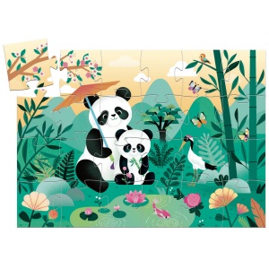 DJ07282-Puzzle Panda Leo si mamica lui, Djeco