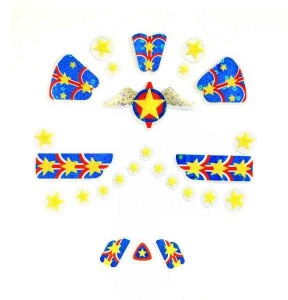 Stickere pentru fata Super erou, Djeco - Img 2